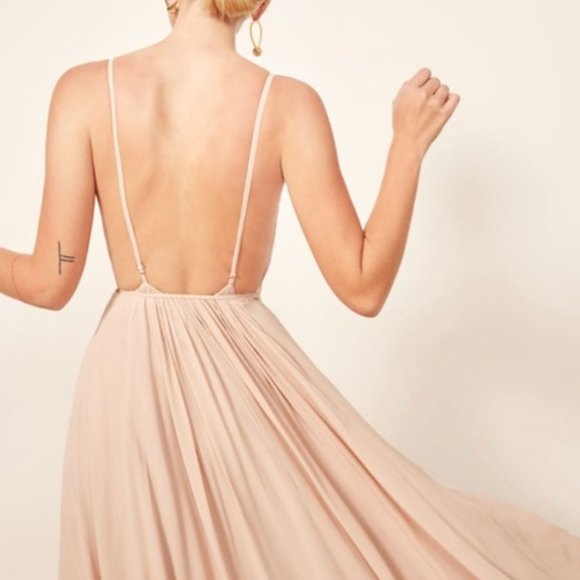 ✨ SALE✨ Reformation Callalily Dress - Champagne - Picture 4 of 8